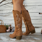 R&B | Cowboy-Stiefel mit Blockabsatz und Spitzem Zeh