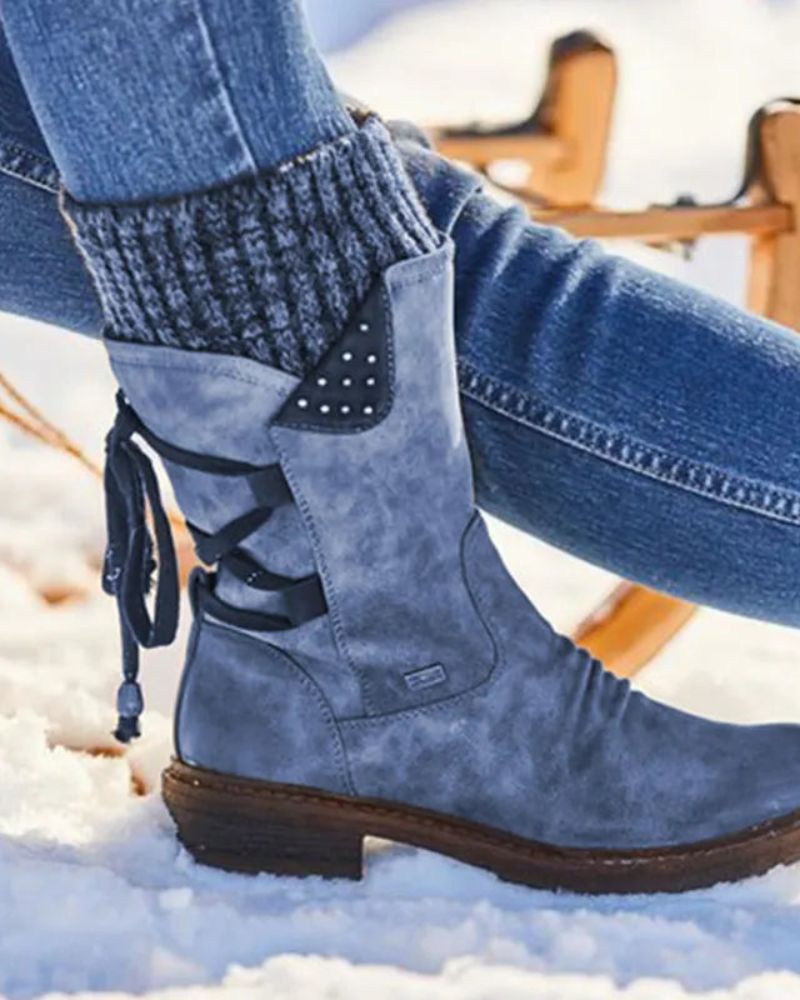 R&B | Echtes Leder Winterstiefel
