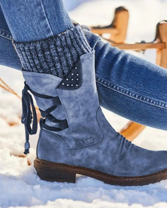 R&B | Echtes Leder Winterstiefel