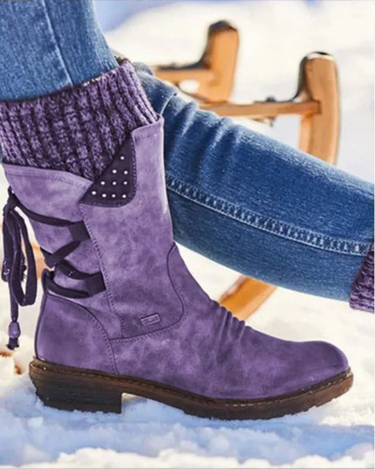 R&B | Echtes Leder Winterstiefel
