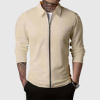 R&B | Herren Waffelstrick Zip-Up Jacke