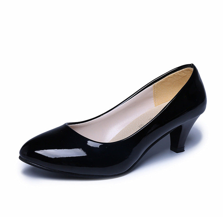 Damen nan klassische Pumps mit niedrigem Kitten-Absatz und gepolsterter Komfortinnensohle R&B