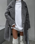 R&B | Kuscheliger Mantel mit Shearling Futter in Übergröße