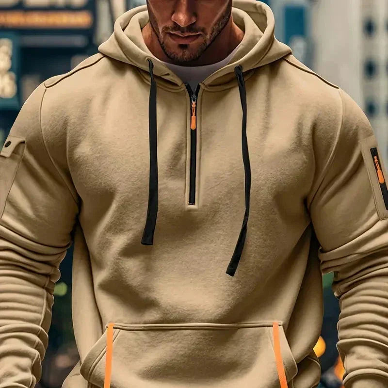R&B | Herren Sweatshirt mit Kapuze und Taschen