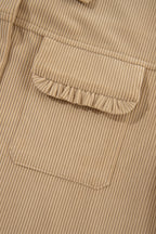 R&B | Cordurahemdjacke mit Rüschendetails Baumwollmischung Elegant und Modern