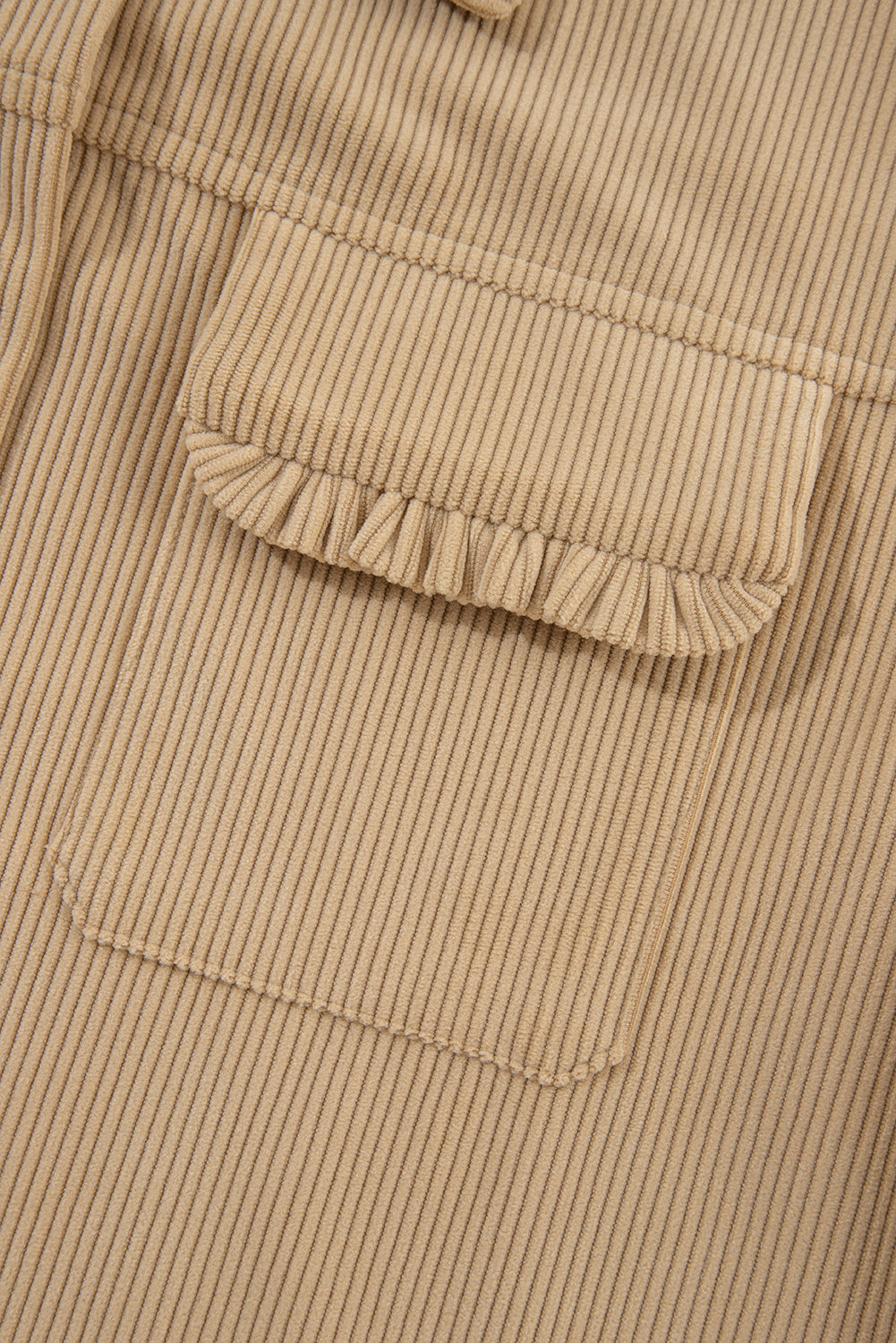 R&B | Cordurahemdjacke mit Rüschendetails Baumwollmischung Elegant und Modern