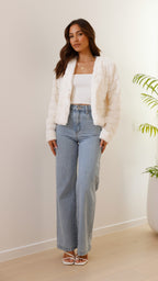 R&B | Luxus Damen Crop Jacke