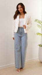 R&B | Luxus Damen Crop Jacke