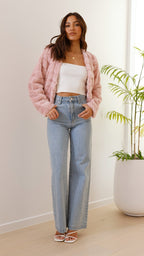 R&B | Luxus Damen Crop Jacke