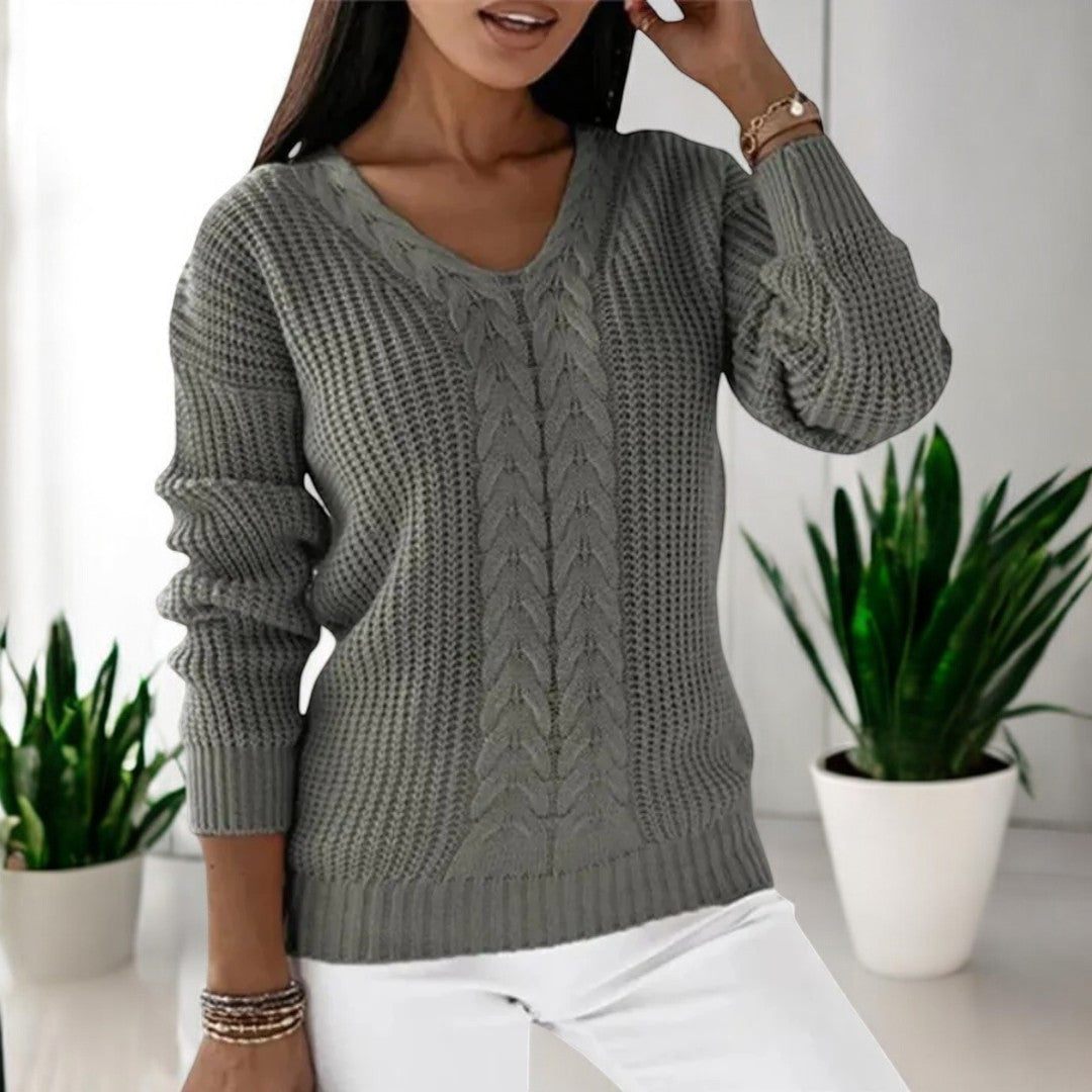 R&B | Gemütlicher Skandinavischer Strickpullover für Den Alltagsstil