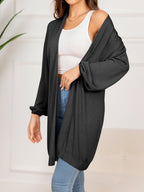 R&B | Gefallen Schulter Offene Front Langarm Cardigan