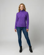 Zopfmuster Rollkragenpullover Damen | R&B