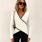 R&B | V-Ausschnitt Langarmpullover