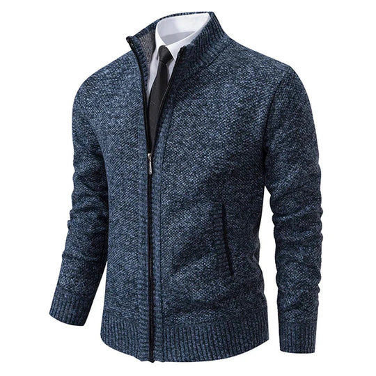 R&B - Stilvolle und Bequeme Winter Fleece Jacke mit Reißverschluss für Männer
