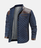 R&B | Herren Knopfleiste Steppjacke