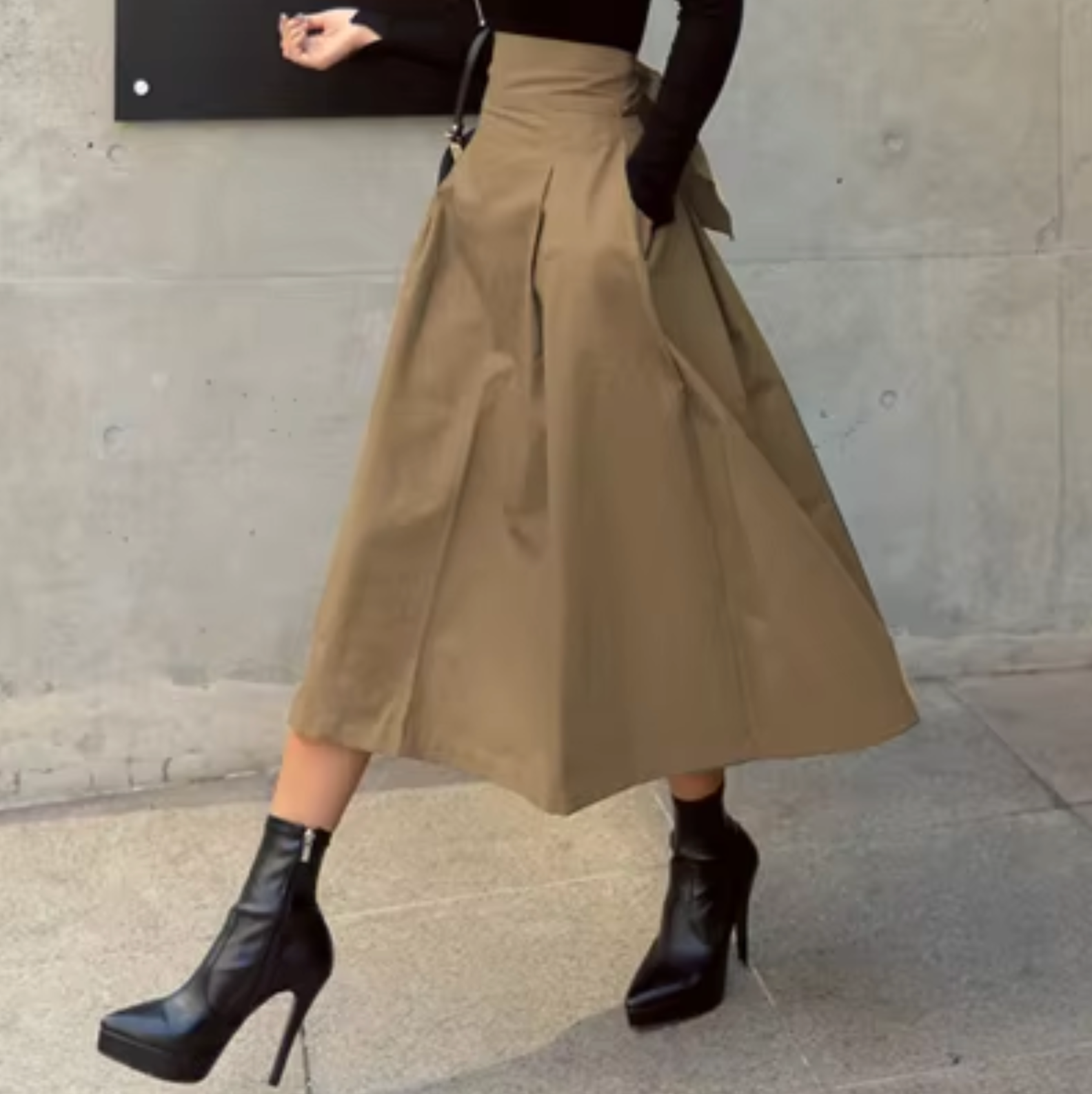 R&B | Eleganter Maxi Rock mit Schleifendetails für Damen