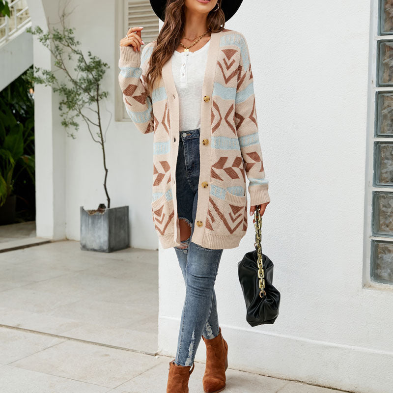 R&B | Lässiger Strick Strickjacke