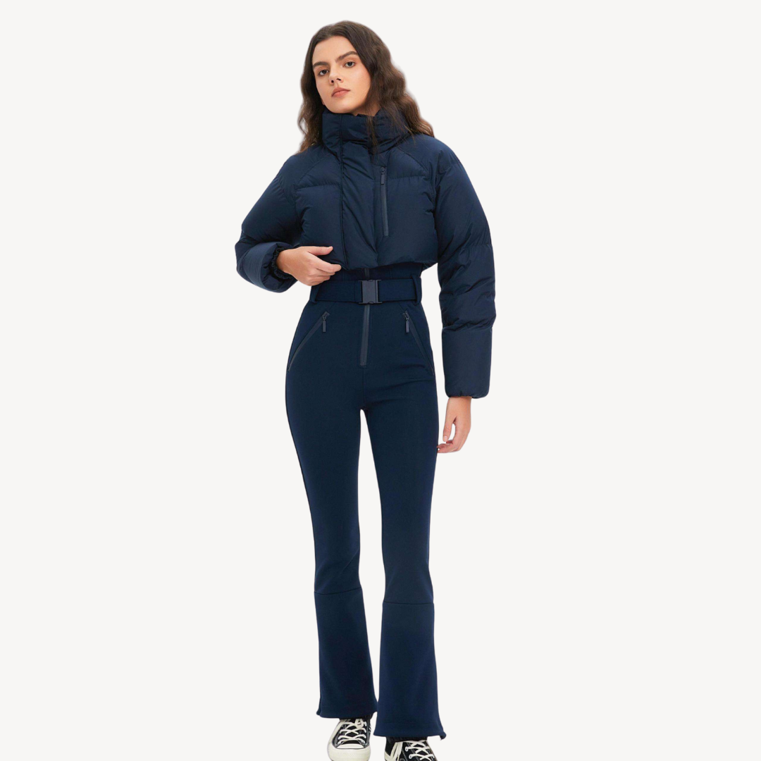 R&B | Damen Daunenjacke mit Gürtelhose