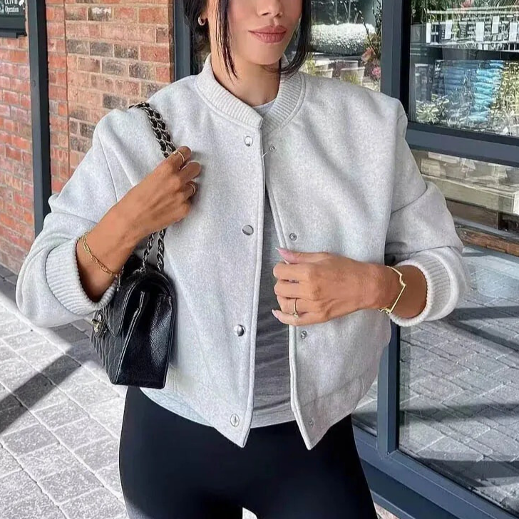 R&B | Kurz Geschnittener Bomberjacke für Damen