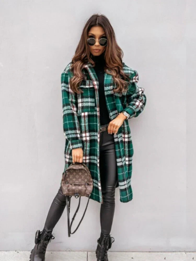 R&B | Lange Karierte Jacke