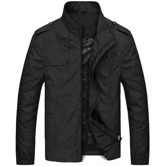 R&B | Cargo-Jacke Reguläre Schnitt Leicht und Strapazierfähig Hoher Kragen Klapptaschen