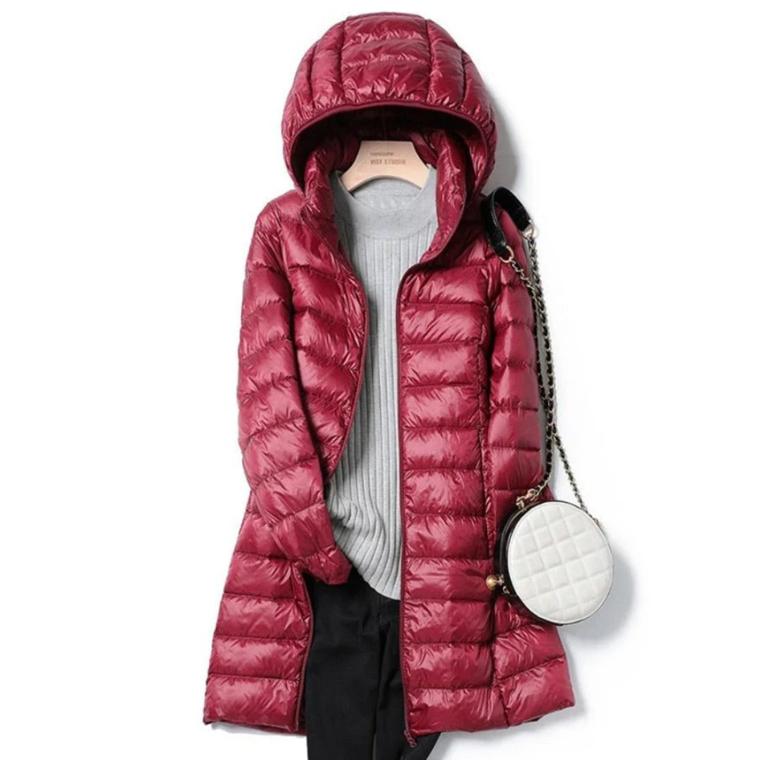 R&B | Winterjacke mit Kapuze für Damen Puffer