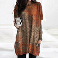R&B | Eleganter Oranger Pullover mit Mandala Druck