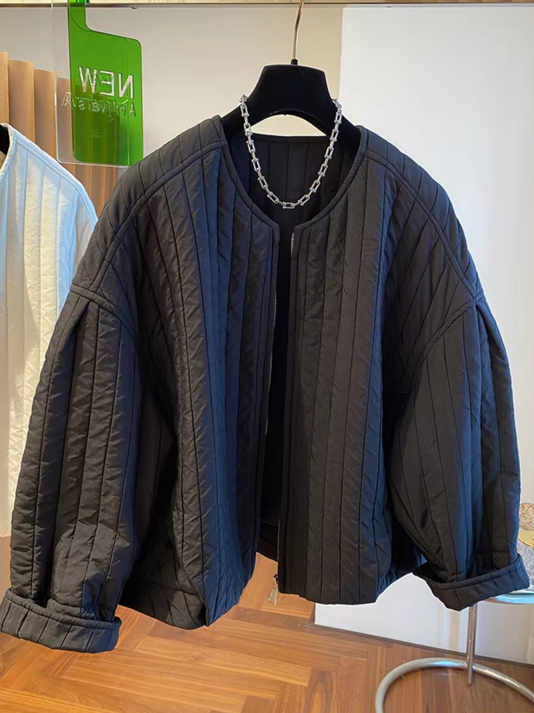 R&B | mit Reißverschluss Gesteppte Jacke