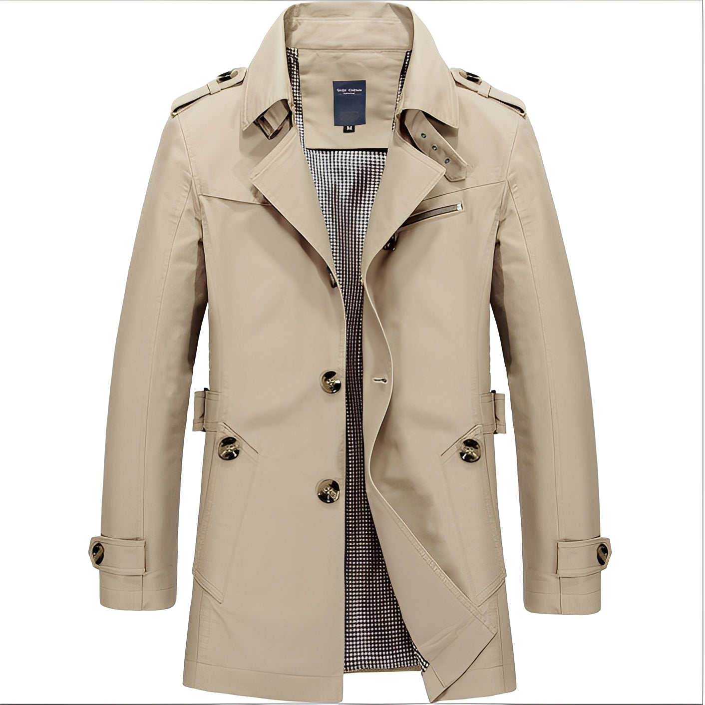 R&B | Lässige Mid-Länge Windjacke für Männer