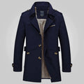 R&B | Trenchcoat mit Stehkragen für Damen - Knopfdetails
