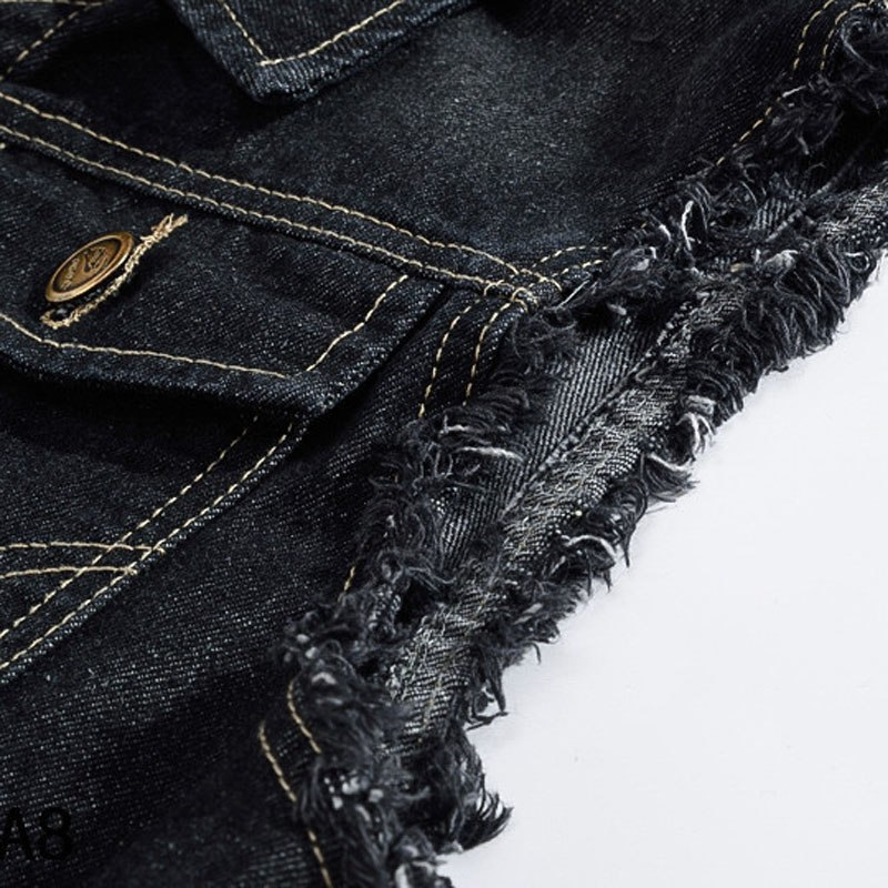 R&B Stylische Denim Weste für Herren