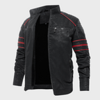 R&B | Herren Dick Gepolstertes Lederjacke