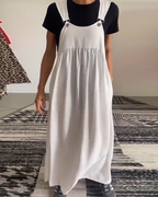 R&B | Kleid Lässig Einfarbig Hosenträger