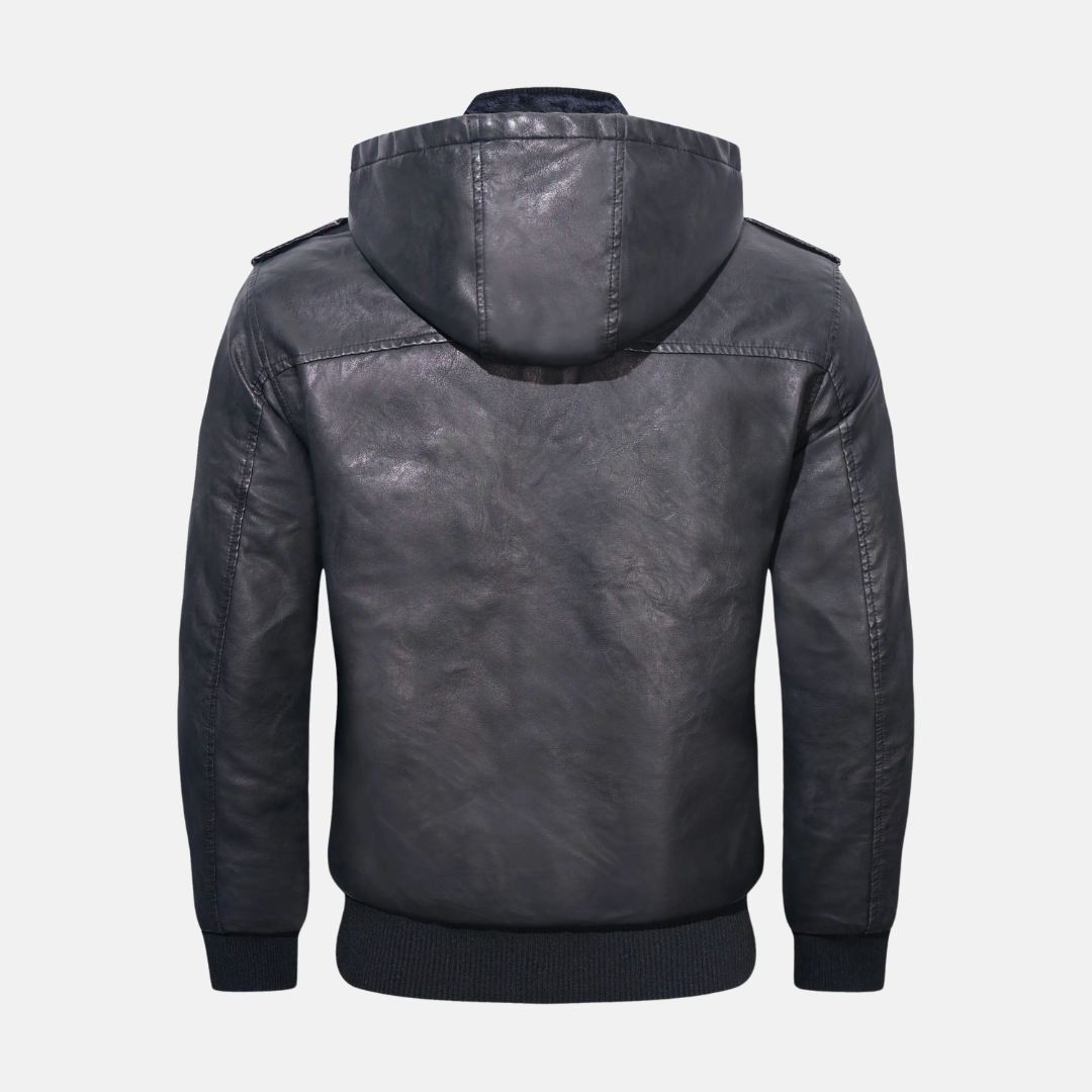 R&B | Hooded Lederjacke