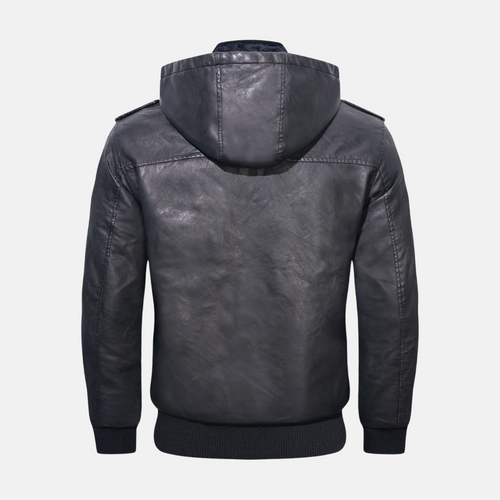 R&B | Hooded Lederjacke