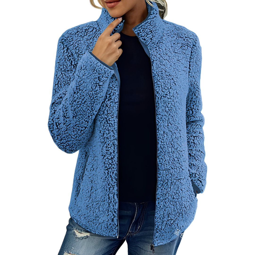 R&B | Eleganter Fleece-Veloursmantel für Damen