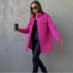R&B | Klassische gesteppte Jacke mit Druckknöpfen