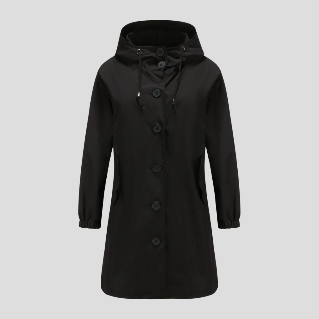 R&B | Wasserdichte Regenjacke mit Kapuze für Damen