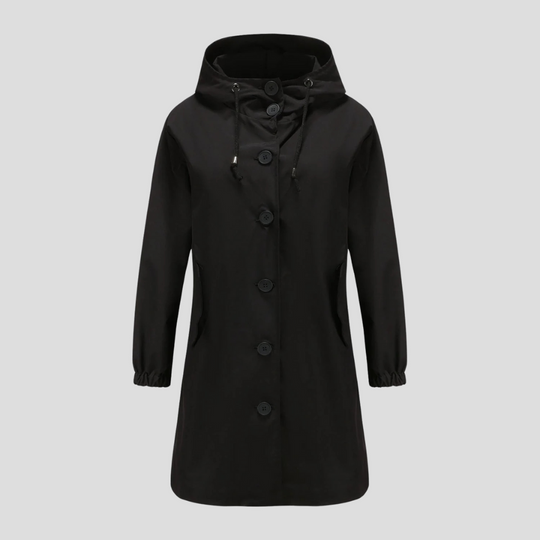 R&B | Wasserdichte Regenjacke mit Kapuze für Damen