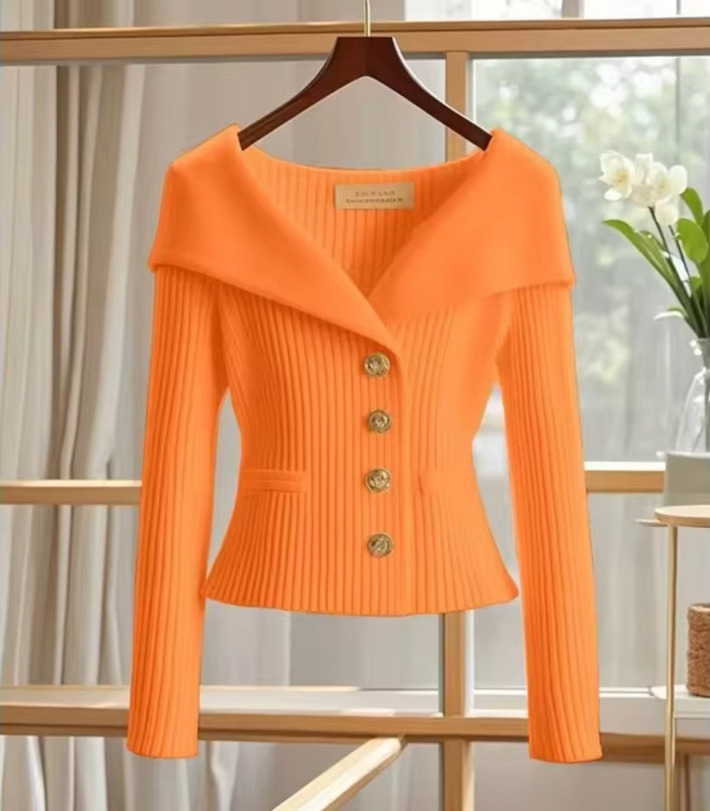 R&B | Strickjacke Damen Kurz Cardigan für Übergangsjahre