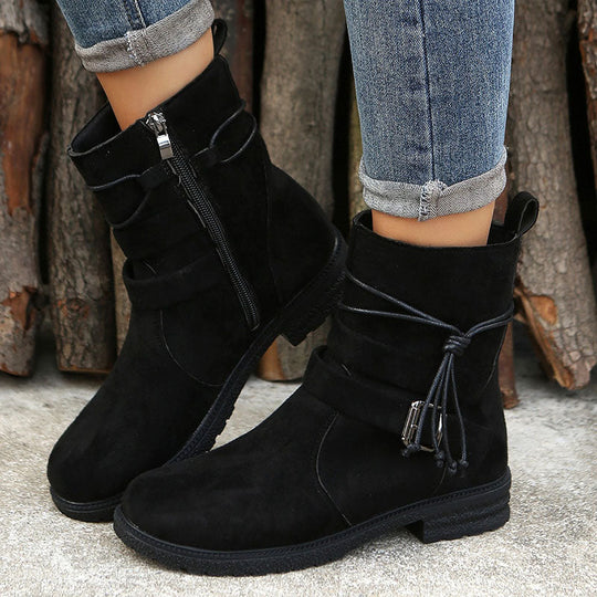 Vintage Schnalle Stiefeletten R&B