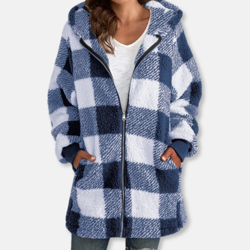 R&B | Hoodie Oversized Fit Weiches Strickmaterial Reißverschluss Längeres Modell Lässig