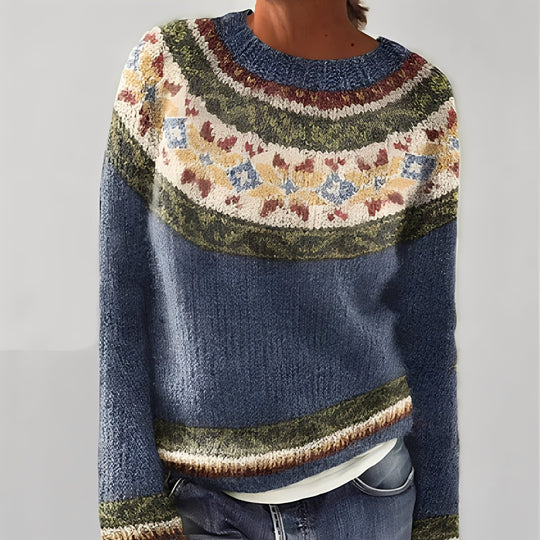 R&B | Klassischer Damenpullover mit Muster
