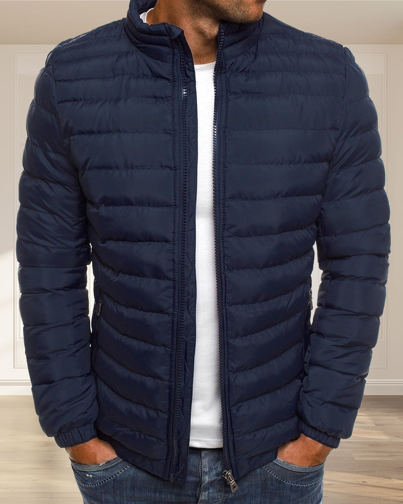R&B | Einfarbige Jacke mit Stehkragen in verschiedenen Farben