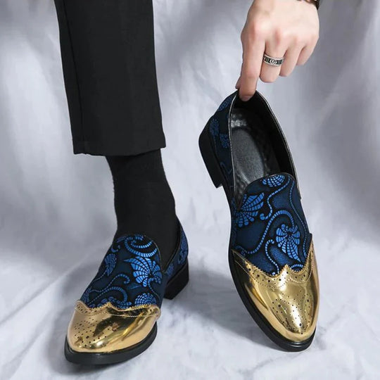 Stylische Loafer mit Spitzenmuster für Herren R&B