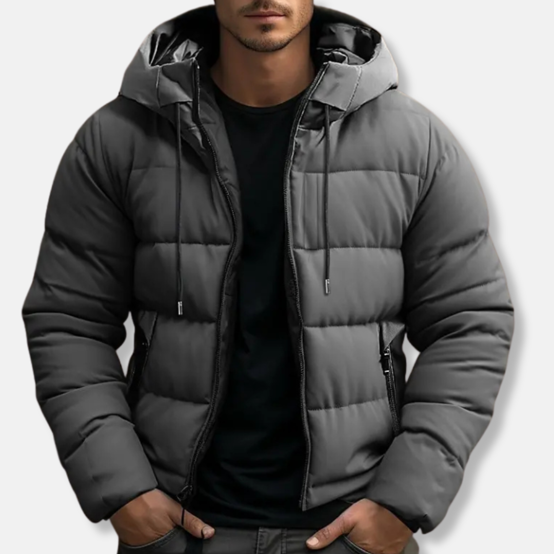 R&B | Kapuzenpufferjacke Gep Paddedte Jacke mit Reißverschluss