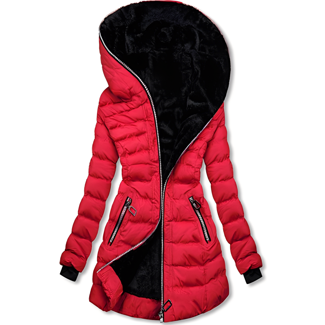 R&B | Moderne Winterjacke mit Kapuze für Frauen