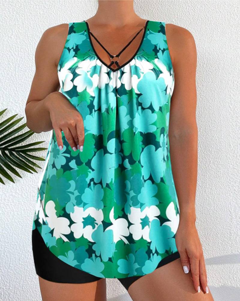 R&B | Gedrucktes Zweiteiliges Tankini