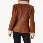R&B | Damen Fleece-Futter Wildlederjacke