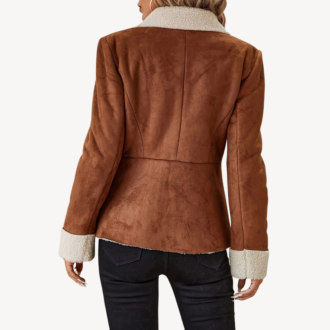 R&B | Damen Fleece-Futter Wildlederjacke